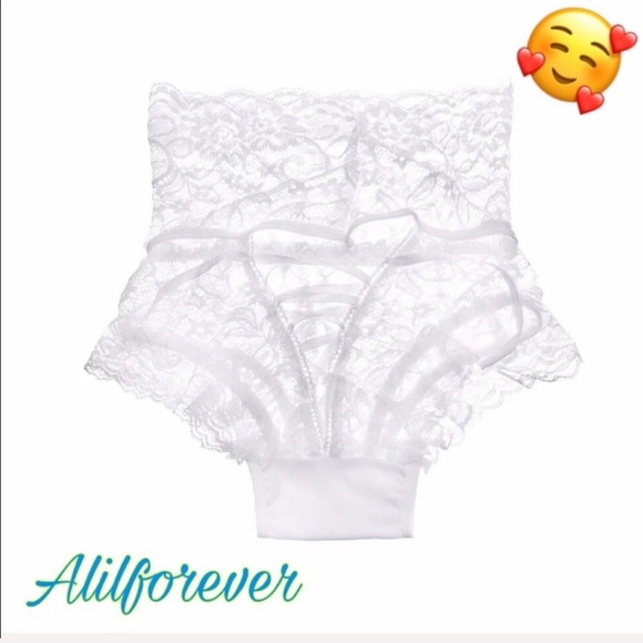 PLUS SIZE ❤️ White Lace Lingerie Panties - Picture 7 of 7